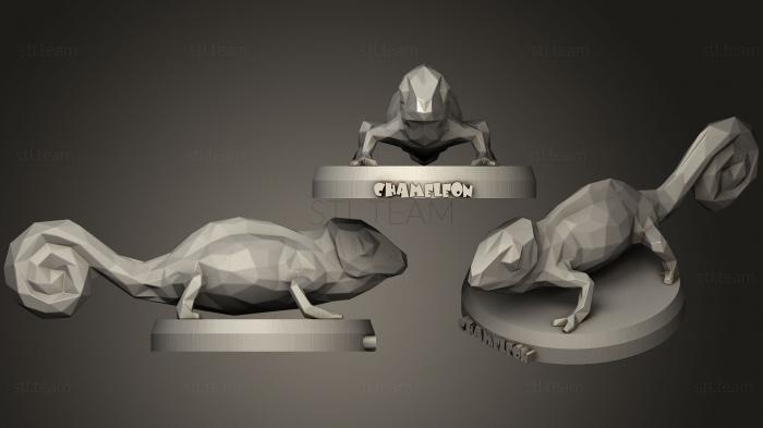 3D model Poly Chameleon (STL)